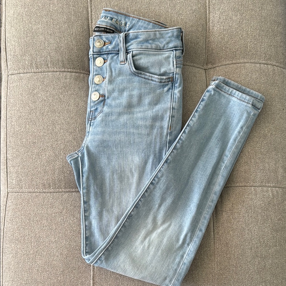 AE next level skinny jeans